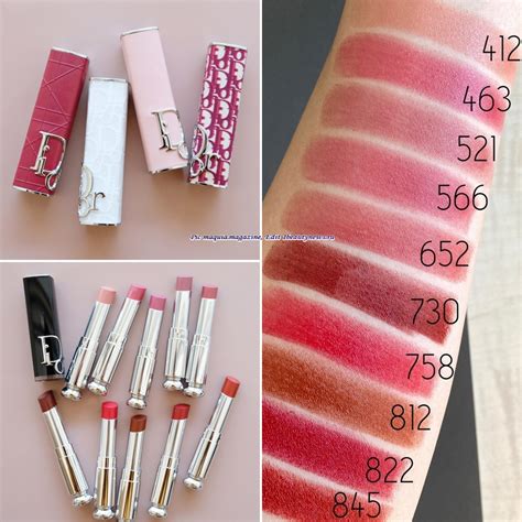 Dior Dior Addict Refillable Shine Lipsticks Review And Swatches The