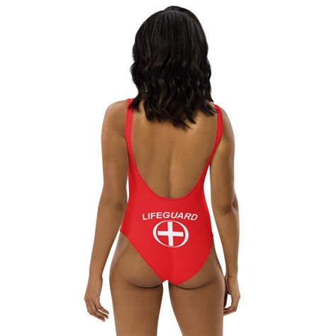 Lifeguard One Piece Swimsuit Etsy