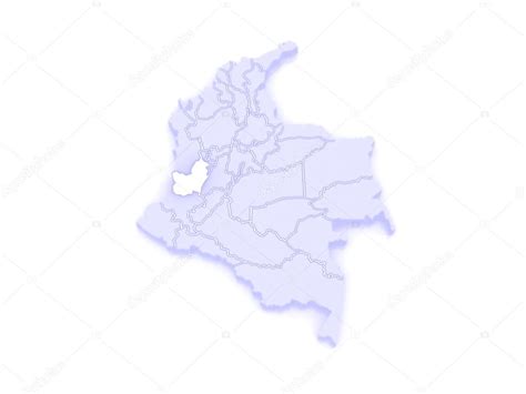 Mapa De Valle Del Cauca Colombia Foto De Stock Tatiana