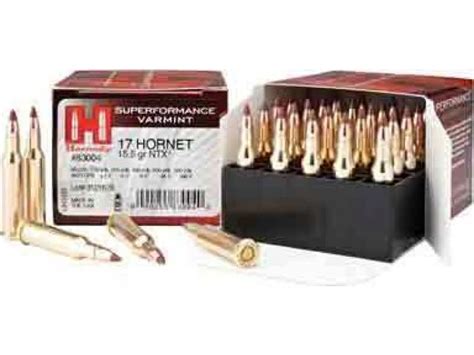 Hornady Superformance Varmint Hornet Gr Ntx Rd Box