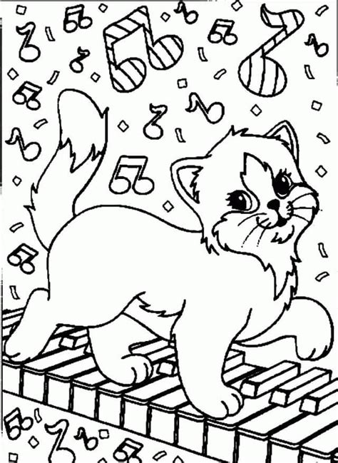 Coloriage Piano Imprimer Sur Coloriageenfant