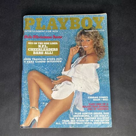 Playboy Magazin Dezember Centerfold Intakt Farrah Fawcett Janet