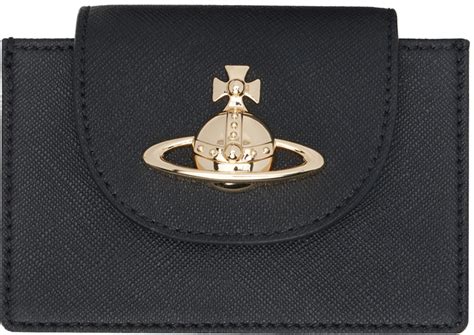 Black Flap Card Holder By Vivienne Westwood On Sale