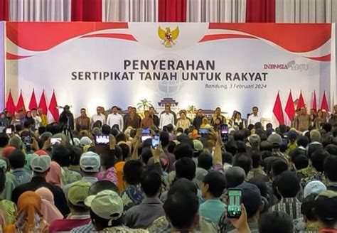 Kunjungan Kerja Di Kabupaten Bandung Presiden Jokowi Serahkan 3000