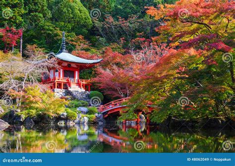 Daigoji Temple In Autumn Kyoto Japan Stock Image Image Of Bridge