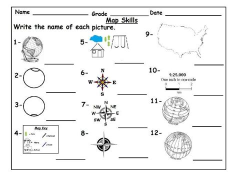 Geography Map Skill Worksheets: | Teaching Resources - Worksheets Library