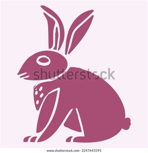 2023 Year Rabbit Easter Bunny Vector Stock Vector (Royalty Free) 2247643595 | Shutterstock