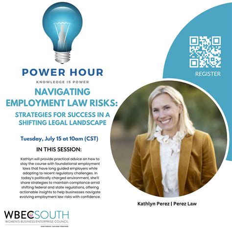 Power Hour: Navigating Employment Law Risks: Strategies for Success in