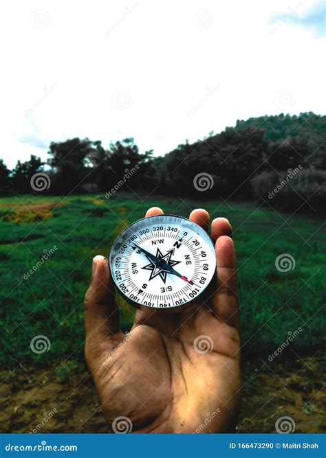 HOLDING COMPASS In HAND Stock Photo Image Of Journey 166473290