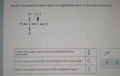 Solved Answer The Questions Below About The Highlighted Atom Chegg