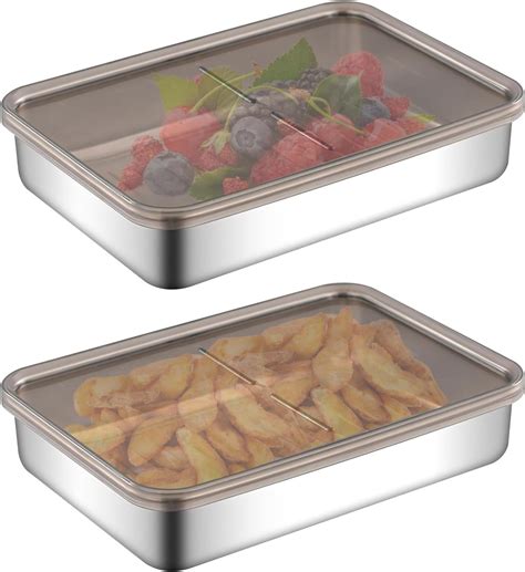 Lot De 2 Boite Rangement Fromage Pour Frigo Boite A Charcuterie Pour