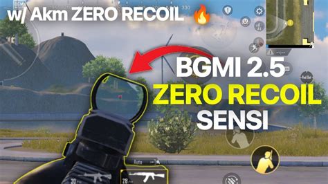 BGMI 2 5 UPDATE ZERO RECOIL SENSITIVITY AKM ZERO RECOIL SPRAY BGMI