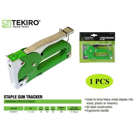 Jual TEKIRO Staple Gun Treker 4 8 Mm Tembakan Staples Standar