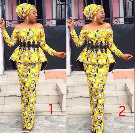 Latest Peplum Ankara Skirt And Blouse Styles To Rock This Year