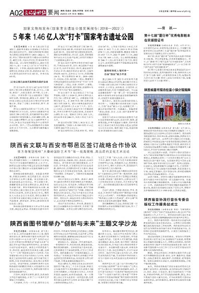 陕西省文联与西安市鄠邑区签订战略合作协议 文化艺术报