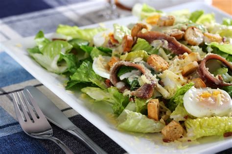 Receta De Ensalada C Sar Con Anchoas Unareceta