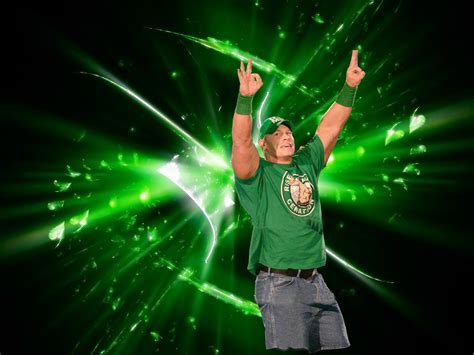 WWE John Cena 2012 Green Shirt Wallpapers | Wrestling Stars