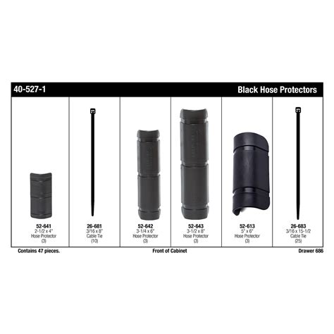 Black Hose Protector Assortment Kimball Midwest