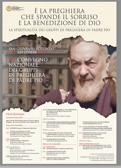 Convegno Nazionale Dei Gruppi Di Preghiera Di Padre Pio Tele