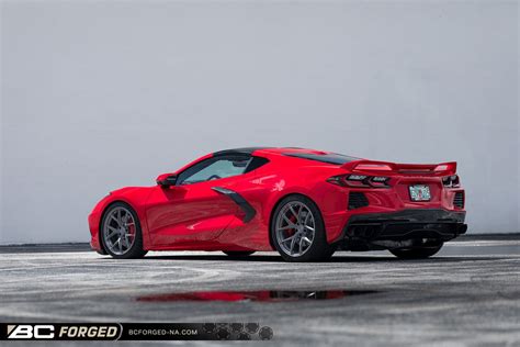 Chevrolet Corvette C Stingray Red Bc Forged Rz Wheel Front