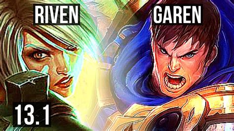 Riven Vs Garen Top Rank 1 Riven 1 4m Mastery Rank 10 4 1 2 Euw