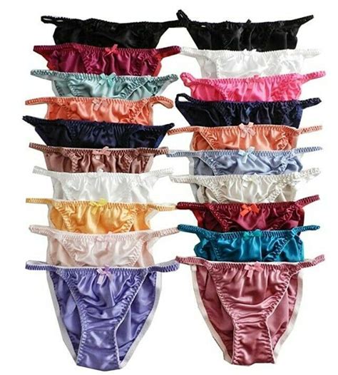 Wholesale Pcs Silk String Bikini Briefs Panties Size S M L XL XXL EBay