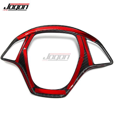 Carbon Fiber For Corvette C7 Stingray 2014 2019 Steering Wheel Decor