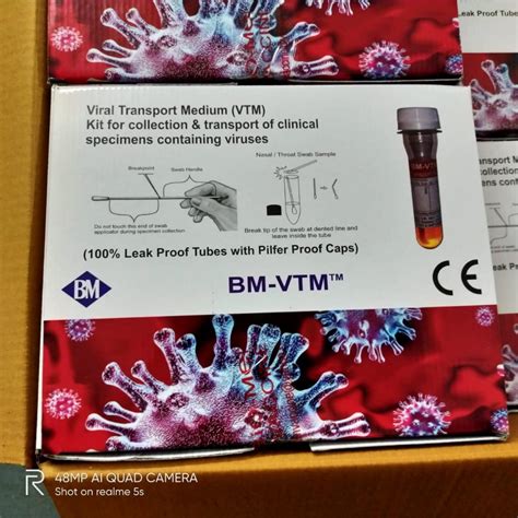 BM VTM Antigen Test Viral Transport Media VTM Kit At Rs 35 Piece In