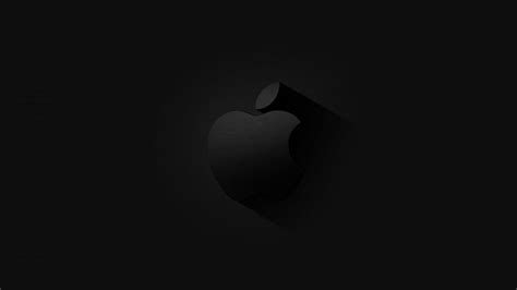 Super Dark Hidden Apple Logo Matte Black — Free Mac or PC Wallpaper (4K