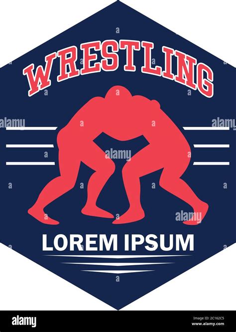 wrestling logo with text space for your slogan / tag line, vector ...