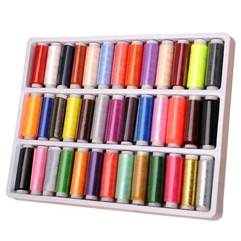 39 шт./набора цветов швейной нити сильные и прочные швейные нити для ...