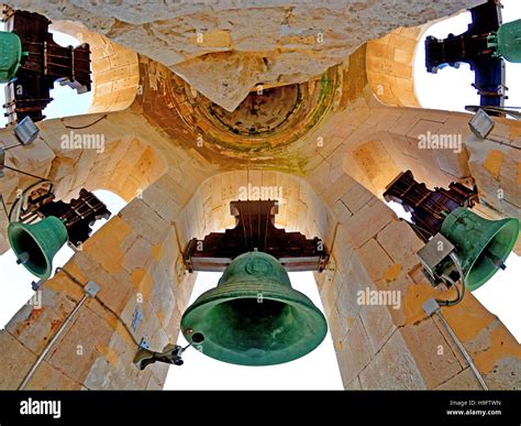 Cadiz Cathedral Bell Tower And Bells Details Stock Photo Alamy