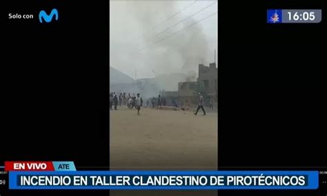 Un Muerto Deja Incendio En Taller Clandestino De Pirot Cnicos En Ate