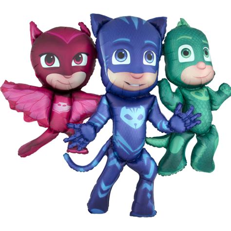 PJ Masks Airwalker Figur Eulette Catboy Gecko Zauberdrache