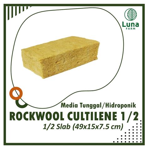 Jual Media Tanam Hidroponik Rockwool Merk Cultilene Asli Ukuran X