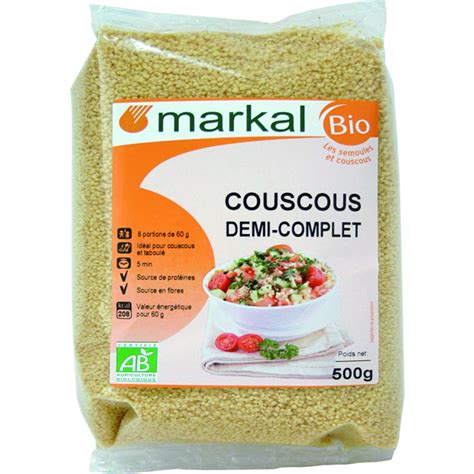 MARKAL COUSCOUS DEMI COMPLET 500G NaturéBio