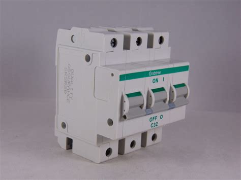 Crabtree Polestar MCB 32 Type C 32A Triple Pole 3 Phase Breaker 63C