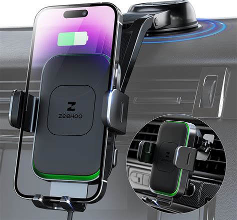 Wireless Car Charger Zeehoo Duoxx Dual Coils 15w Fast