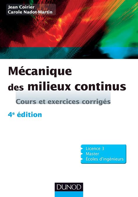 Amazon Fr M Canique Des Milieux Continus E Dition Cours Et