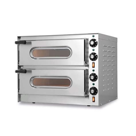 Forno Pizza elettrico 2 camere Capacità 2 pizza Ø 33 cm Kw 2 4