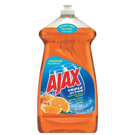 Ajax 52 Oz Orange Triple Action Dish Detergent 49860 The Home Depot