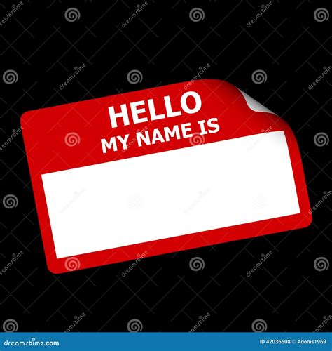 Hello My Name Is