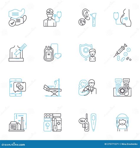 Global Hygiene Linear Icons Set Sanitation Hygiene Cleanliness