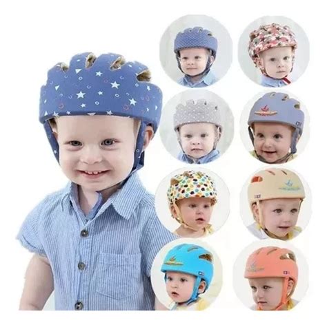 Casco Protector Para Bebes Antigolpes Ajustable Colores Mercadolibre