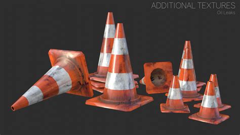 Artstation Traffic Cone Assets 01 Game Assets