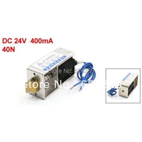 DC 24V 400mA 10mm Stroke 40N Force Open Frame Panel Mount Electromagne