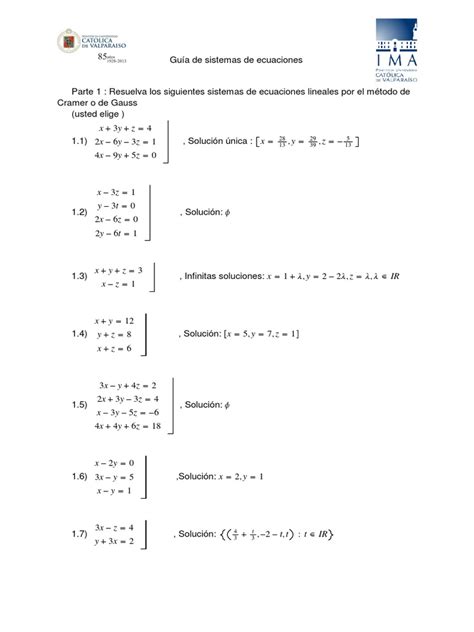 Pdf Gu A De Sistema De Ecuaciones Dokumen Tips