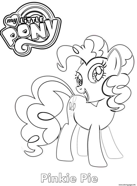 Pinkie Pie MLP Coloring Page Printable