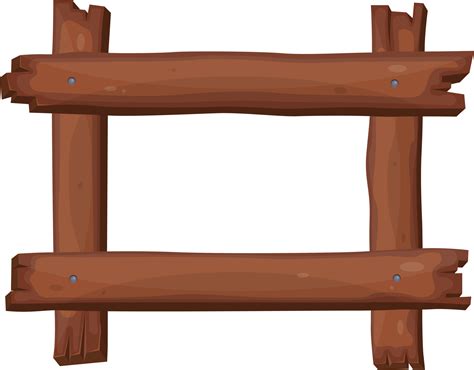 Wood frame in cartoon style 8852877 PNG