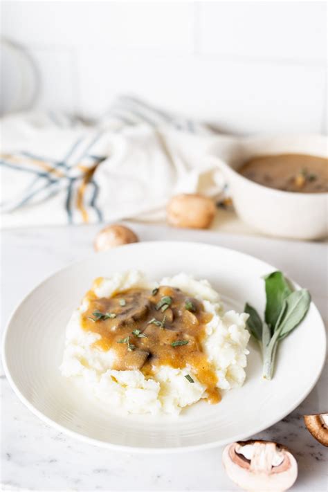 Vegan Mushroom Gravy Running On Real Food